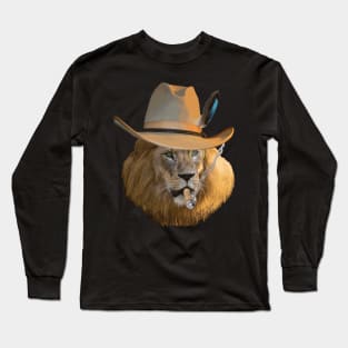 Löwe auf Safari Long Sleeve T-Shirt